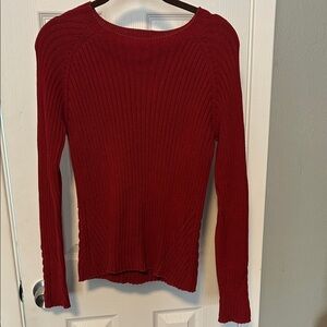 Banana republic brick red 100% cotton sweater.